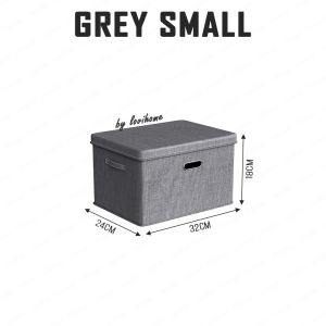 SG Large Capacity Storage Box With Cover - Foldable Clothes Quilt Toy Container Wardrobe Organiser Cabinet Organizer