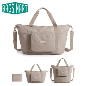 BAGSMART Foldable Travel Bag 37L Duffle Bag Expendable Carry on Weekender Duffel Lightweight Personal Item Bag2026