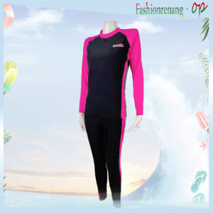 31603 Baju renang wanita/Baju renang dewasa/Dua Piece Fashion dewasa Baju Renang Lengan Panjang Pakaian Selam