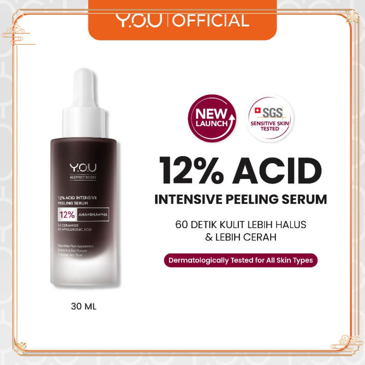 [NEW LAUNCH] YOU 12% & 6% ACID INTENSIVE PEELING SERUM AHA BHA PHA ...