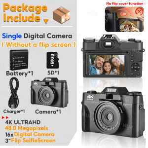 Digital Camera 48MP 4K Camera Vlogging Camera for YouTube 30FPS WIFI 16X Zoom Video Camera Camcorder New Recording Camera