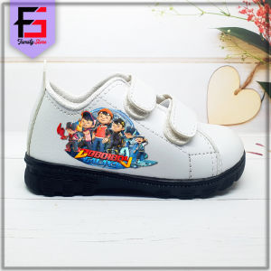 Sepatu Sneakers Boboiboy Anak Keren Trendy / Sepatu Kets Perekat Anak Karakter Kartun Boboiboy Galaxy