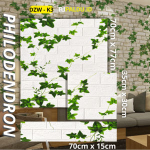 Wallpaper Dinding 3D Foam Wallpaper Ruang tamu kamar tidur Aesthetic Wallpaper 70X77 CM Wallpaper