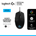 Logitech Gaming Mouse G203 2nd Gen 8,000 DPI, Rainbow Optical Effect LIGHTSYNC RGB Wired. 