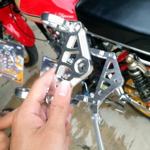 Dudukan Lampu Depan CNC Pnp CB GL MP Tiger Ninja Set Breket Plat Nomor Pangkon Lampu CNC Set Dudukan Plat Nomor Pnp CB Megapro Tiger GL Ninja