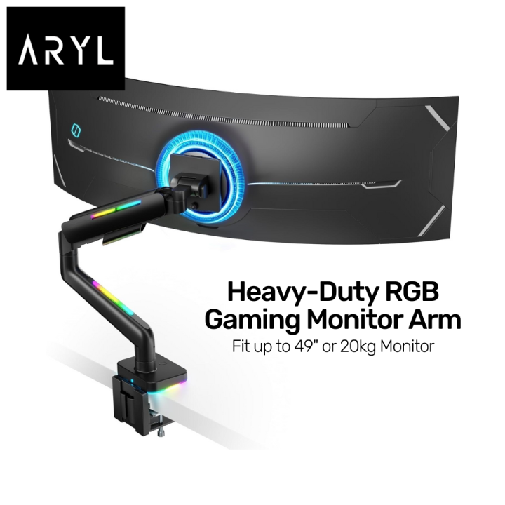 [SG Stock] the Aryl™ Heavy-Duty RGB Gaming Monitor Arm | Lazada Singapore