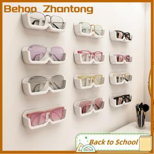 Behoo กล่องเก็บแว่นตาแบบแขวนติดผนังชั้นจัดเก็บแว่นกันแดดแบบไม่เจาะติดผนังชั้นวางโชว์แว่นตาไฮเอนด์