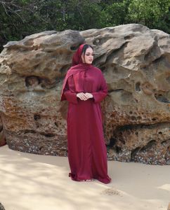 ZAIKHA | Abaya Lulwa [8 Warna Abaya 2-in-1 with Shawl Heavy Santorini]