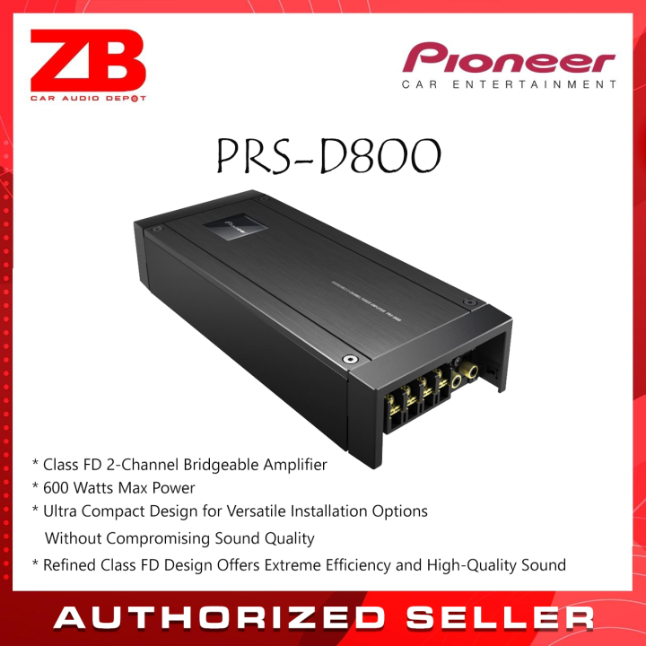 カロッツェリア PRS-D800 250W×2・ブリッジャブルパワーアンプ PRS