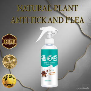 High Quality Natural Plant Anti Tick & Flea Spray For Cats And Dogs | Effective Eliminates Fleas Ticks Bedbugs Lice Mites | Fast Acting Gentle Formula Safe Pet Hygiene Treatment Professional Strength Insect Repellent 100ML | Bottle Essential Home Care