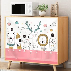 Ambry door curtain shade curtain shoe ark wardrobe cloth curtain dust cretonne curtain modesty Velcro kitchen cabinet shade cloth