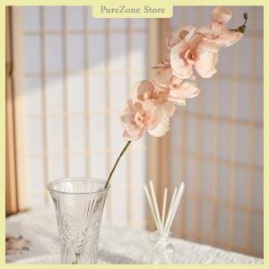 [PureZone] 8-Heads Artificial Butterfly Orchid 3D Phalaenopsis Simulation Flower Real Touch Plants Wedding Home Christmas Decoration
