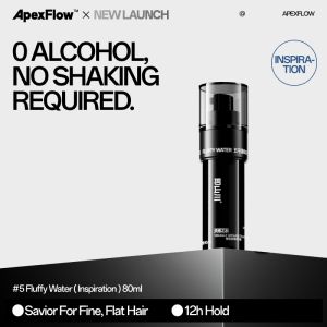 ApexFlow New Fluffy Styling Water | Alcohol-Free Volumizing Spray Lightweight Non-Sticky Humidity-Resistant Long-Last Fluffy Finish for All Hair Types