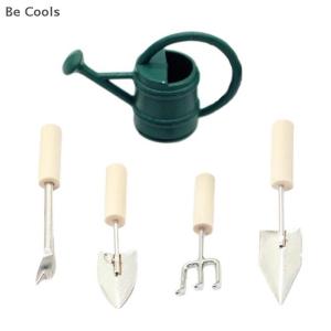 💟【Special price】💟Be Cools 1:12 Dollhouse Miniature Garden Tool Watering Can Farm Tools Gardening Set Kettle Shovel Fork Outdoor Courtyard Model Decor Toy