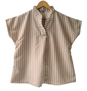 JSM - Atasan Wanita Blouse Salur Jumbo Sandra XXL Blus Cewek Model Baru