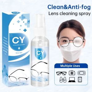 Anti-fog Lens Cleaning Spray with Glasses Wet Wipes Glasses Cleaning Kit 99% Antibacterial