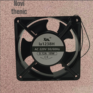 Kipas Industri high speed Fan AC 220V 0.012A 18W LA 1238 12x12x3.8 cm / Kipas AC220tebal 3.58cm  -220 12x12x2.5cm