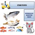 Mainan Kucing catnip Ikan ukuran 20cm Fish Toys Catmint mainan gigitan kucing. 