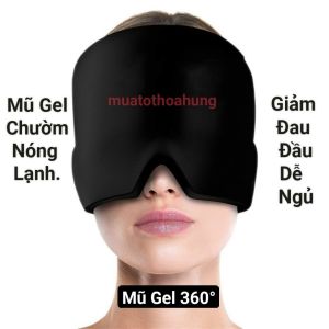 Mũ Gel Hai Lớp Chườm Nóng Lạnh Giúp Thư Giãn - Chườm Nóng - Lạnh