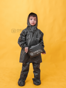 OSEAL Jas Hujan Anak Ransel Backpack Laki Laki Perempuan Full Seal Cheelakid Cream