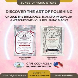 USA Cape Cod Polishing and Buffing Combo Set | Non-Abrasive High-Gloss Shine Gold and Silver Jewelry and Watches