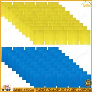 [Free Delivery]100 Pack Bugs Sticky Board Double Sided Sticky TrapSticky Fly TrapsDual-Sided Sticky TrapsFly Paper Stickers Plant Fly Catchers Catcher Sticky Board for Insect