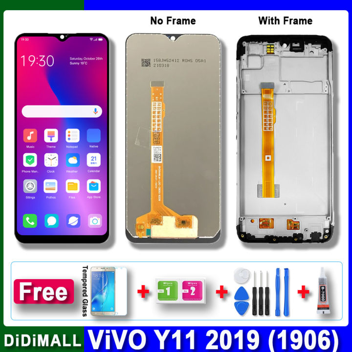 Touch Vivo 1906 Back Panel Original LCD For Vivo Y11 1906 Y12 Y15