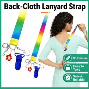 DIVATEN Adjust Strap Dress Zipper Helper Metal Hook Plastic Clip Zipper Pull Helper Decor Charm Zipper Aid Strap Back Dress Zipper