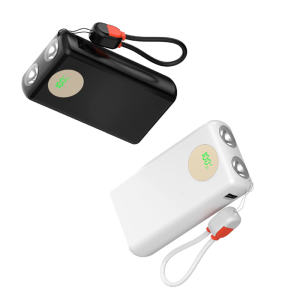 Tự làm cho Ốp điện thoại 2x2170 0 sạc dự phòng chủ 22.5W sạc nhanh đèn đôi màn hình kỹ thuật số bao gồm Loại C Cáp