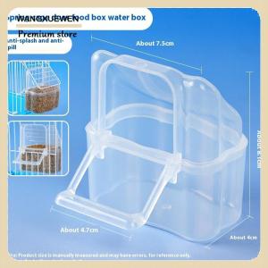 [COD] Công suất lớn chim trung chuyển Hộp chống giật gân chim thực phẩm quả bền Vẹt ăn hộp cho chim vừa nhỏ