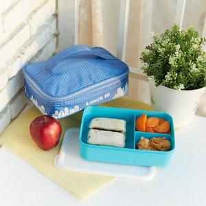 CPM Lunch Fit Blue satu set dengan kotak makan sekat biru  kotak bekal