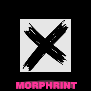 X MARK decal cutout sticker for car/motorcycle and helmet
