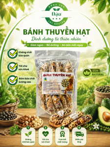 Bánh Thuyền Mix Hạt Dinh Dưỡng bịch 500g- Bánh Hạt Ngũ Cốc Ăn Kiêng Healthy