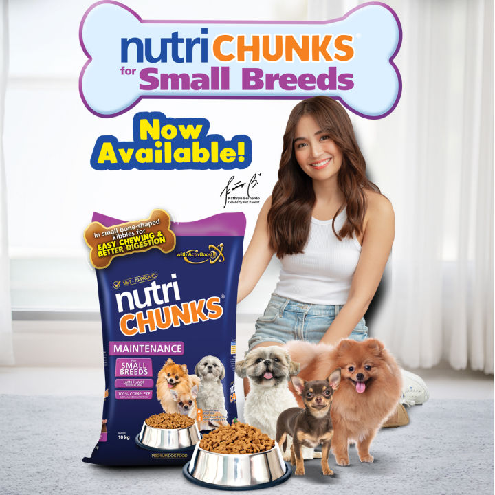 Nutri Chunks Premium Dog Food - Maintenance for Small Breeds - Lamb ...