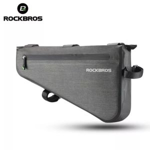 ROCKBROS Rainproof Bike Bag Large Capacity MTB Road Frame Bag Triangle Pouch Waterproof Caulking Bicycle Bag Pannier Accessories