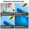 1000g with brushGooti Super Glue for roofs, swimming pools, fish ponds, exterior walls white/black/blue Polyurethane Coating Waterproofing For Fish Pond Roof Leak water proof Sealant Repair Waterproof Paint. 