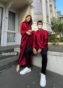 [VM] - Couple kaftan satin pasangan / Couple set ( kaftan + kurta ) fashion muslim 084# Mydresscollection