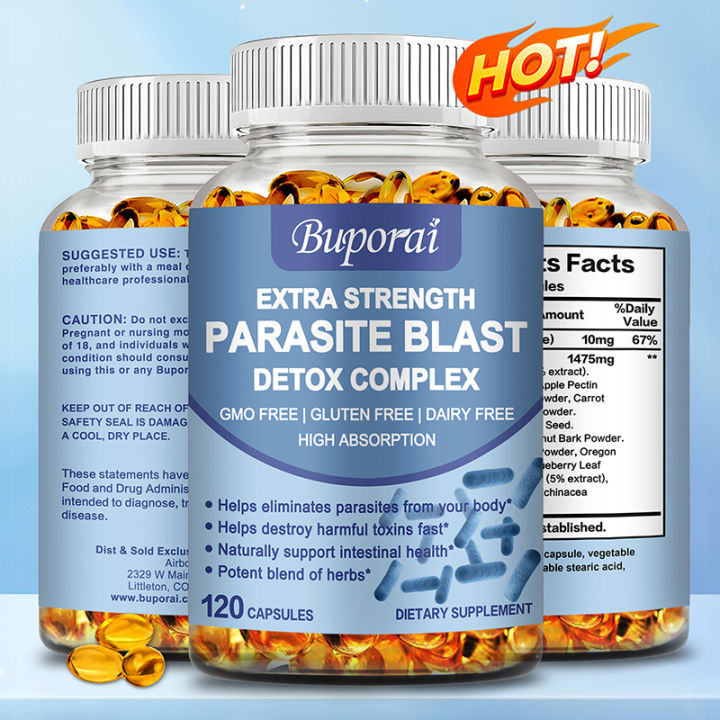 120pcs Parasite Blast Detox Complex - Anti-Parasite Support - Foto 6