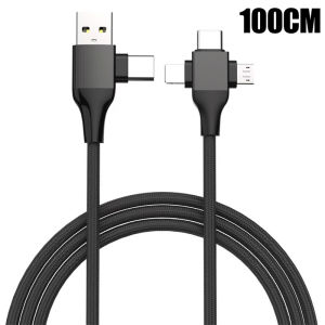60W 5 in 1 USB C To Type C Micro Fast Charge Cable USB A To Lighting Super Charge Cable For Iphone 15 14 Huawei Xiaomi
