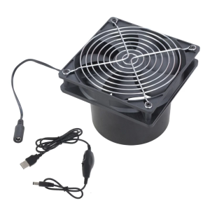 12cm Duct Fan Powerful Inline Extractor Fan 5V Duct Blower Indoor Air Exhaust Fan with Speed Controller For Workshop