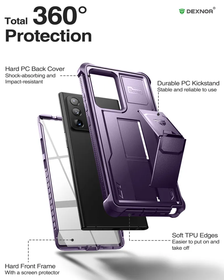 Dexnor Case for Samsung Galaxy Note 20 Ultra 5G Case [Built in