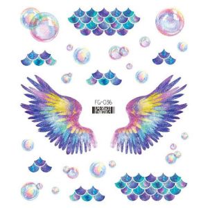 BASILBLA เท้าแขนเท้า สำหรับผู้หญิง ศิลปะบนร่างกาย ผีเสื้อแวววาว ใบหน้าและใบหน้า ข้อมือคอ รอยสักชั่วคราว สติกเกอร์รอยสักดอกไม้ สติกเกอร์รอยสักผีเสื้อ รอยสักปลอมมีปีก