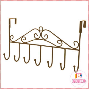 BIBLIO Door Rear Hook Door Hanging Clothes Hanging Door Rear Rack Nail Free Clothes Hook Black White Bronze