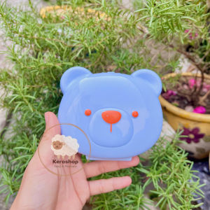 Bộ dụng cụ chăm sóc móng set bấm móng 4 chi tiết kèm hộp đựng hình gấu 2 màu cho bé Keroshop