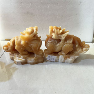 [HCM]Tỳ hưu tì hưu đá tự nhiên nguyên khối chế tác thủ công dài 20cm nặng 4 kg