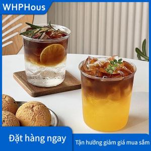 WHPHous Cốc Cà Phê Cốc pha cà phê cuộn tròn cốc thủy tinh gia dụng đồ uống nước trái cây sữa cốc đơn giản trong suốt Chai Nước Thủy Tinh cốc cà phê
