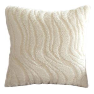 Decorative Rippled Texture Cushion Cover Sophisticated Plushes Comfortable Pillowcase Fit Living Room or Office Chair