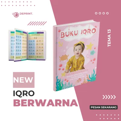 Buku Iqro Jilid Hardcover A5 Warna-Warni Personalisasi Nama & Foto - Edisi Terbaru