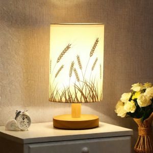 DYJKOUG Dimmable Bedside Lamp Eye Protection Linen USB Night Light Decorative Lamp USB Powered Nightstand Lamp Living Room