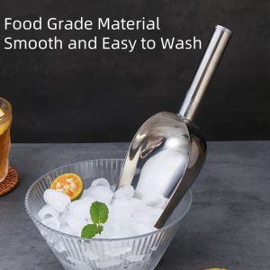 Stainless Steel Multipurpose Ice Scoop Candy Sugar Scooper Ice Cream Crushed Shovel Kitchen Tool